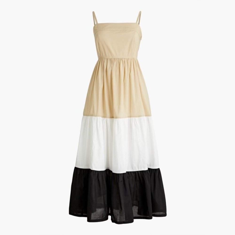 J. Crew Factory - Square-Neck Tiered Dress
